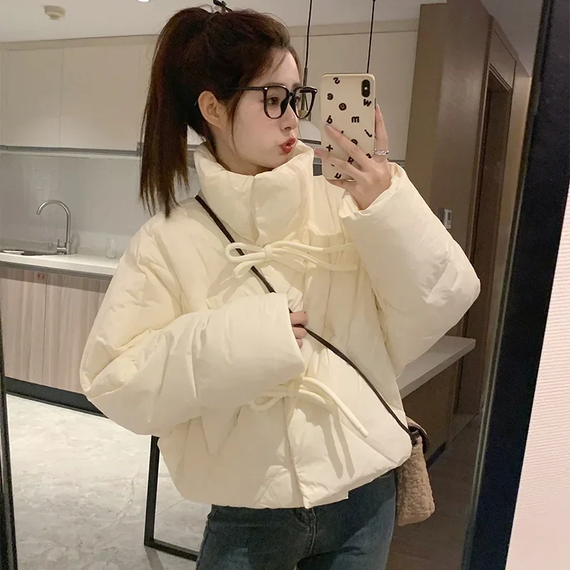 Cotton Jacket Women\'s Short 2024 Winter New Design Sense Niche Small Korean Ins Student Bread Jacket Loose Jacket Trend