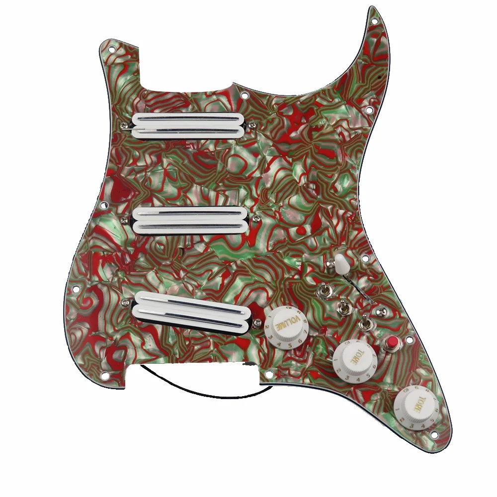 

Onyx Pickguard White Pickup Dual Hot Rails Humbucker Pickup Versatility Pre-wired Pickguard