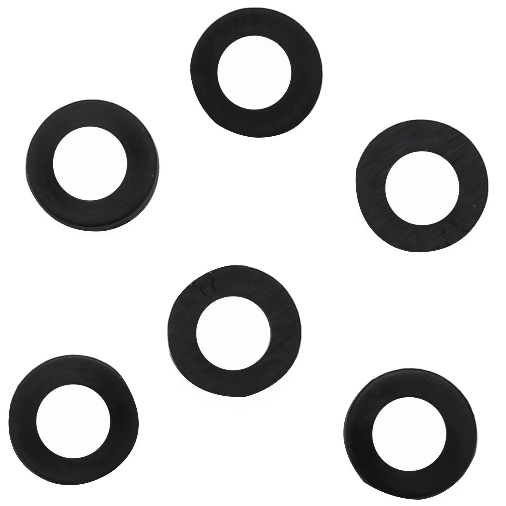 MCGS-M3 X 6Mm X 1Mm Nylon Flat Insulating Washers Gaskets Spacers Black 600PCS