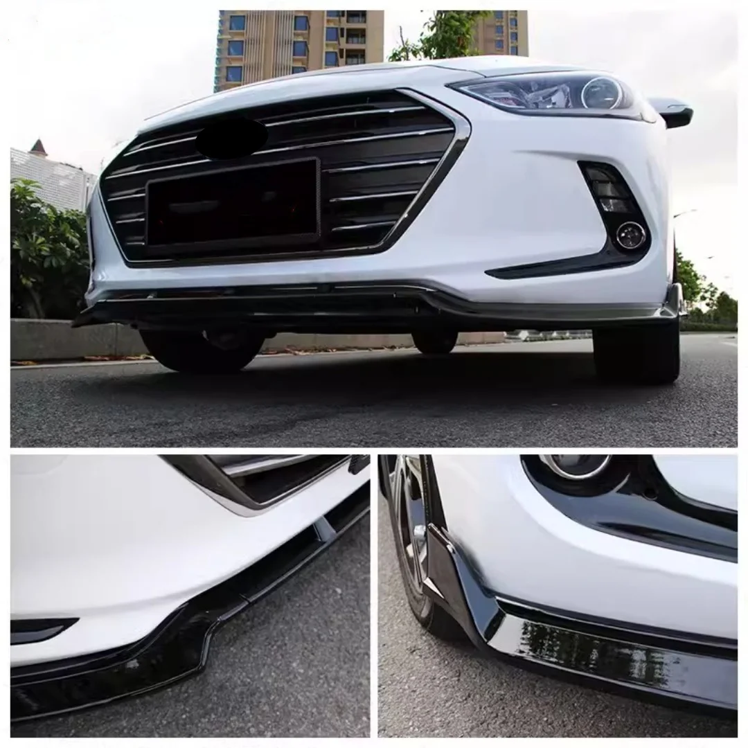 Front lip for Hyundai Elantra 2016-2020 modified Carbon fiber Auto Front small surround Front shovel Body kit Car Accessories