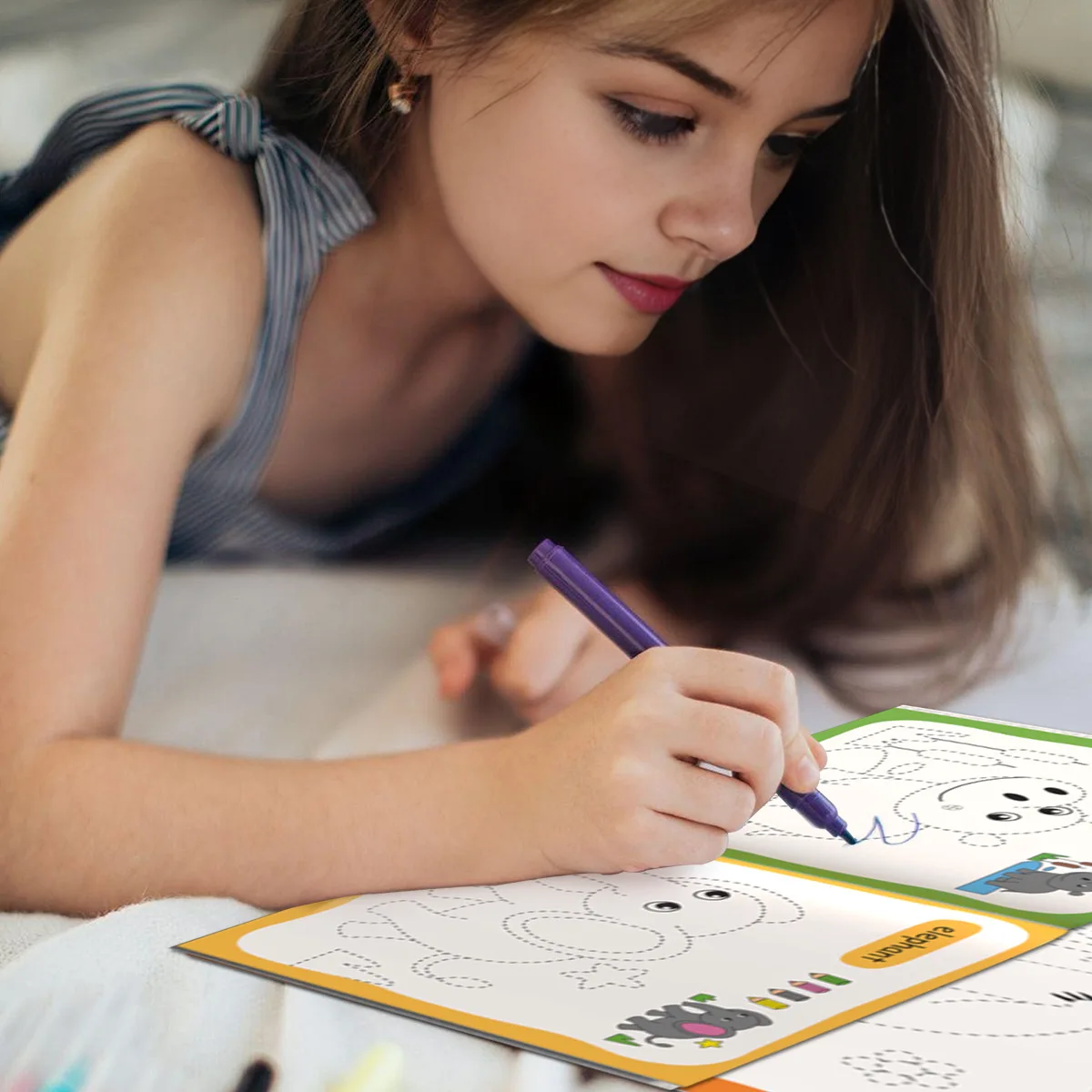 Malbuch für Kinder von 3-6 Jahren, geeignet für Jungen/Mädchen in der frühkindlichen Bildung (Set mit 10 Büchern) – Detail 7