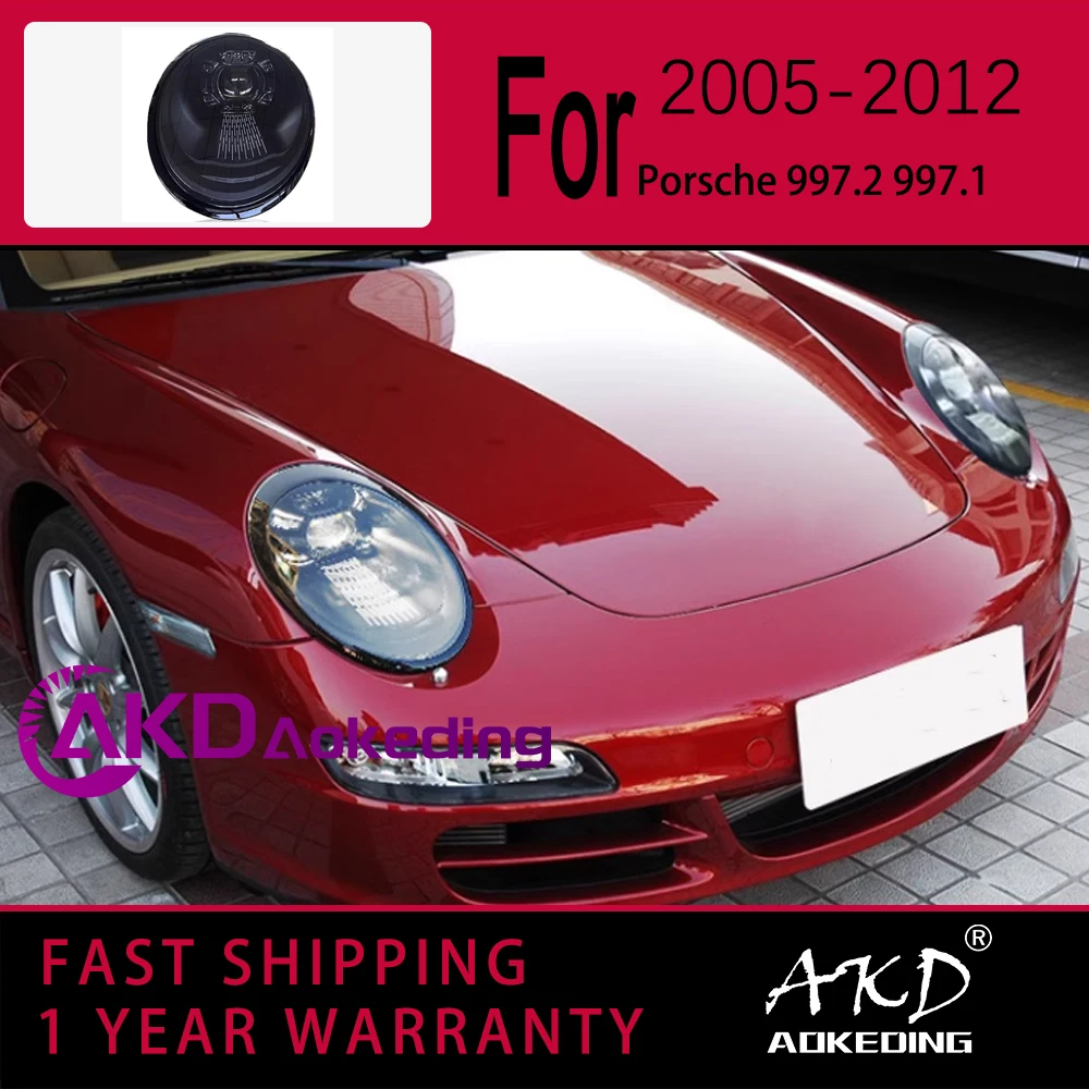 

Car Lights for Porsche 997.1 997.2 LED Headlight 2005-2012 911 Head Lamp Drl Projector Lens Automotive