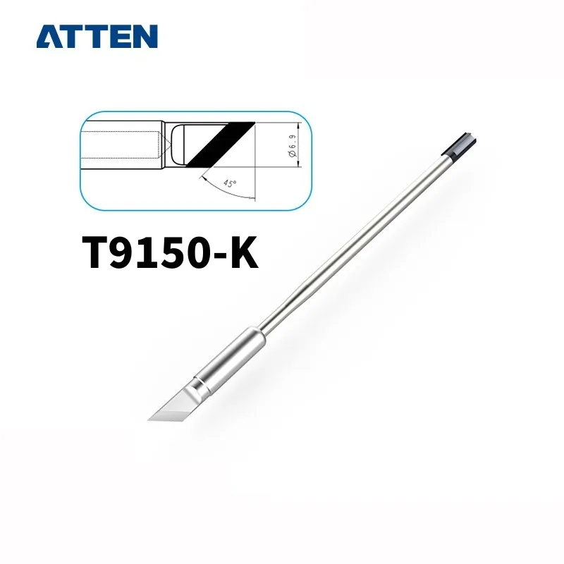 ATTEN T9150-K/B/3C/5C/6.5C/3.2D/4.6D/6.5D lehimleme İpucu için ST-1509 (150 W) T9150 kaynakçı demir İpucu yedek parça aracı