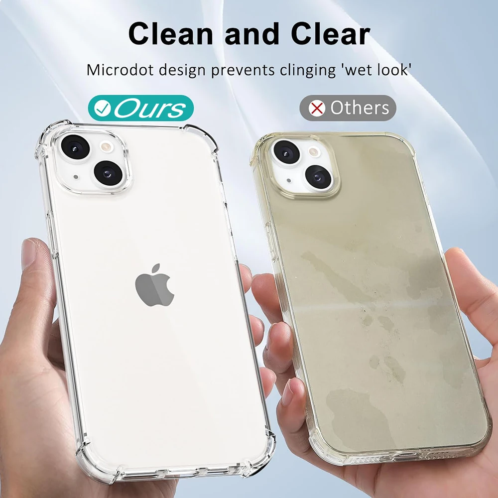 Shockproof Clear Silicone Case For iPhone 16 15 14 13 12 11 Pro Xs Max Mini XR X 7 8 6s Plus 6 SE 2020 2022 2016 5 5S Back Cover image 4