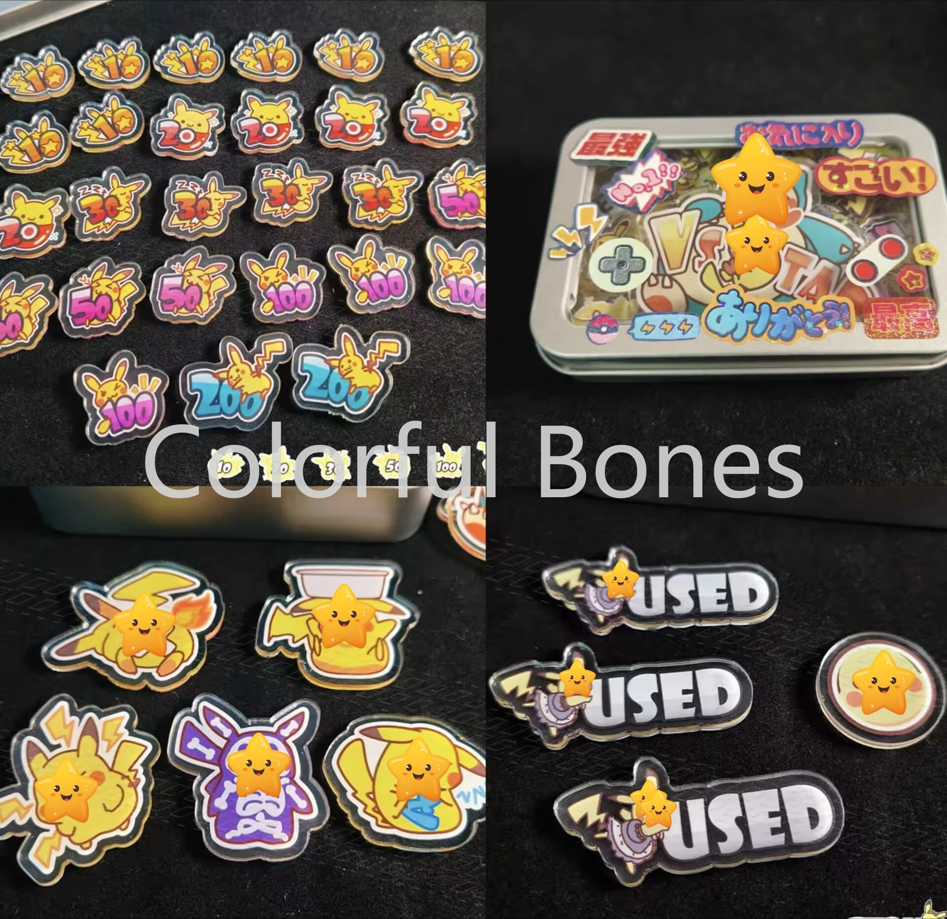 

Pikachu Match Scoring Damage Counter Damage Indicator For PTCG Pokemon Vstar Borad Role-playing Game Acrylic Gift Toy