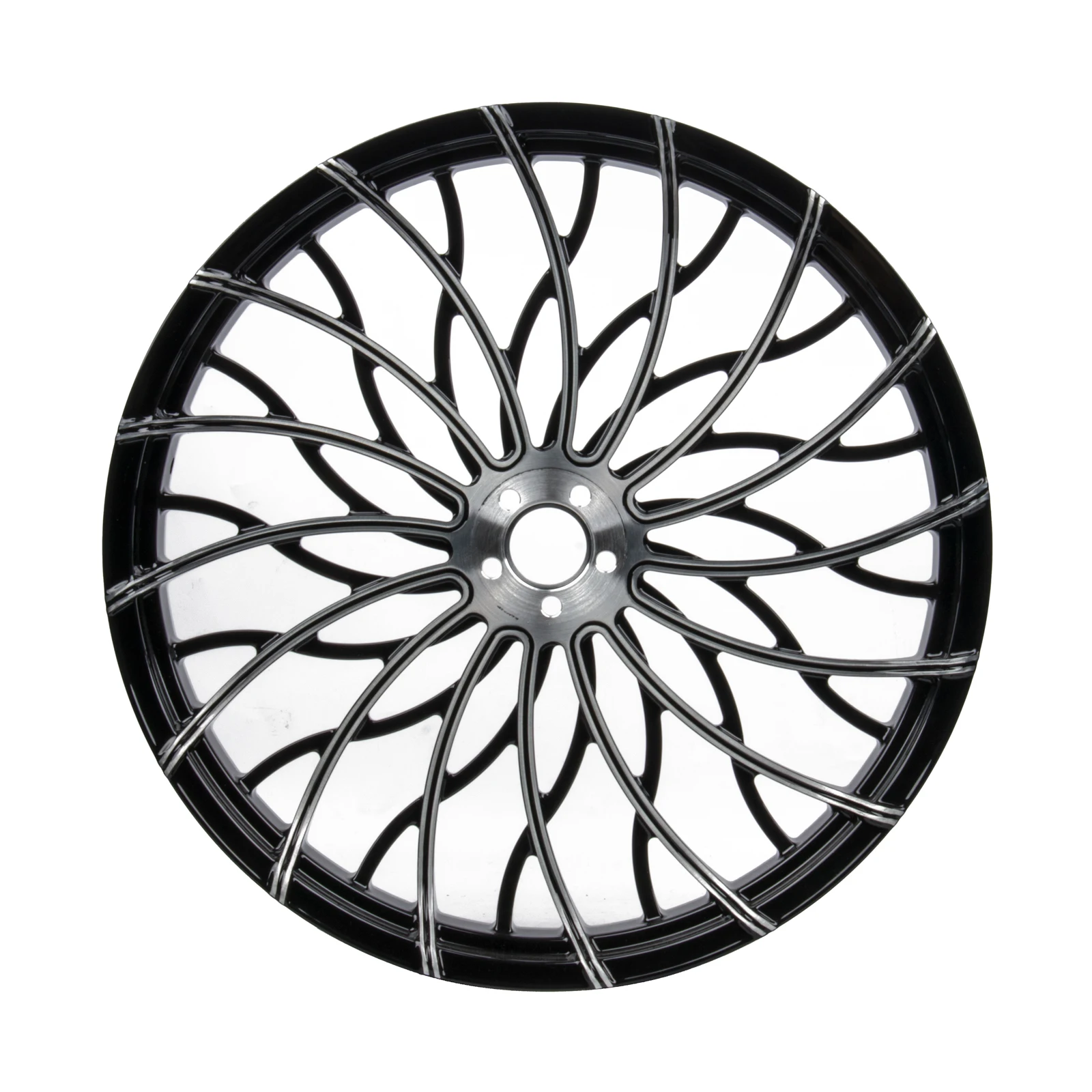 

Кованые 3D-колеса (переднее и заднее) Wave CNC черного цвета для мотоциклов Harley Davidson 2018-2024 Boy Breakout