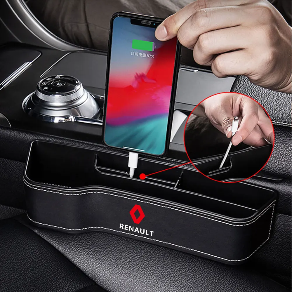 

Многофункциональный ящик для хранения автомобильных сидений, автоаксессуары для Renault Megane 2 Clio 4 Captur Radio Logan Duster Laguna Dacia