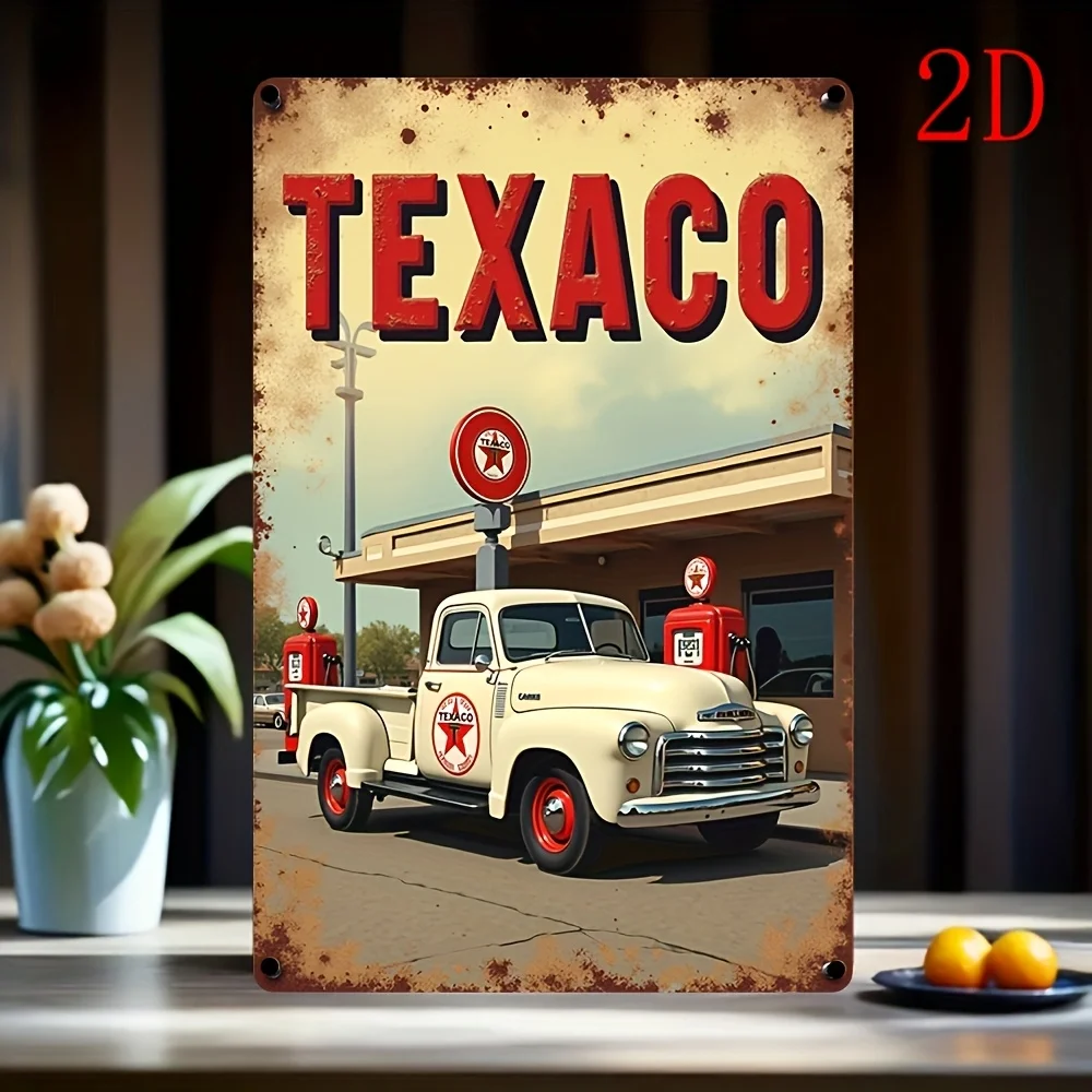 One Interesting Metal Sign, Vintage Decorative Plaque 
