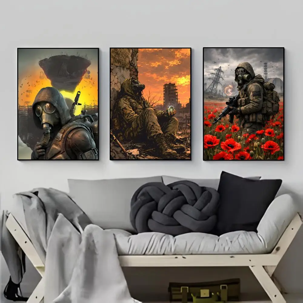Post-Apocalyptic Hazardous Gloomy S-STALKER Poster Elegant Indoor Artwork Design & Contemporary Home Decor