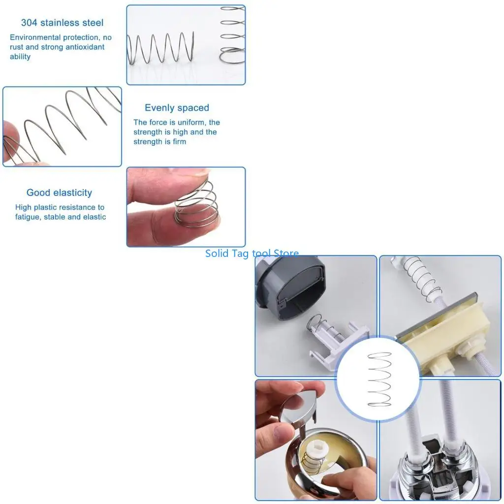 

4XFD быстроустанавливаемые бачки для унитаза, пресс-пружина, не подверженная коррозии пружина для смыва унитаза, 40 мм