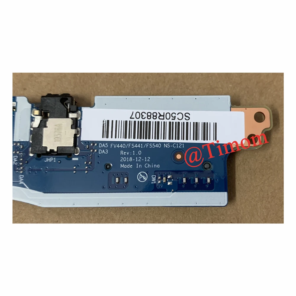 NS-C121 SD Card Reader Audio Socket IO Board for S145-15IWL 81MV S145-15IGM 81MX S145-15IKB 81VD S145-15IIL 81W8 V15-IKB 81YD