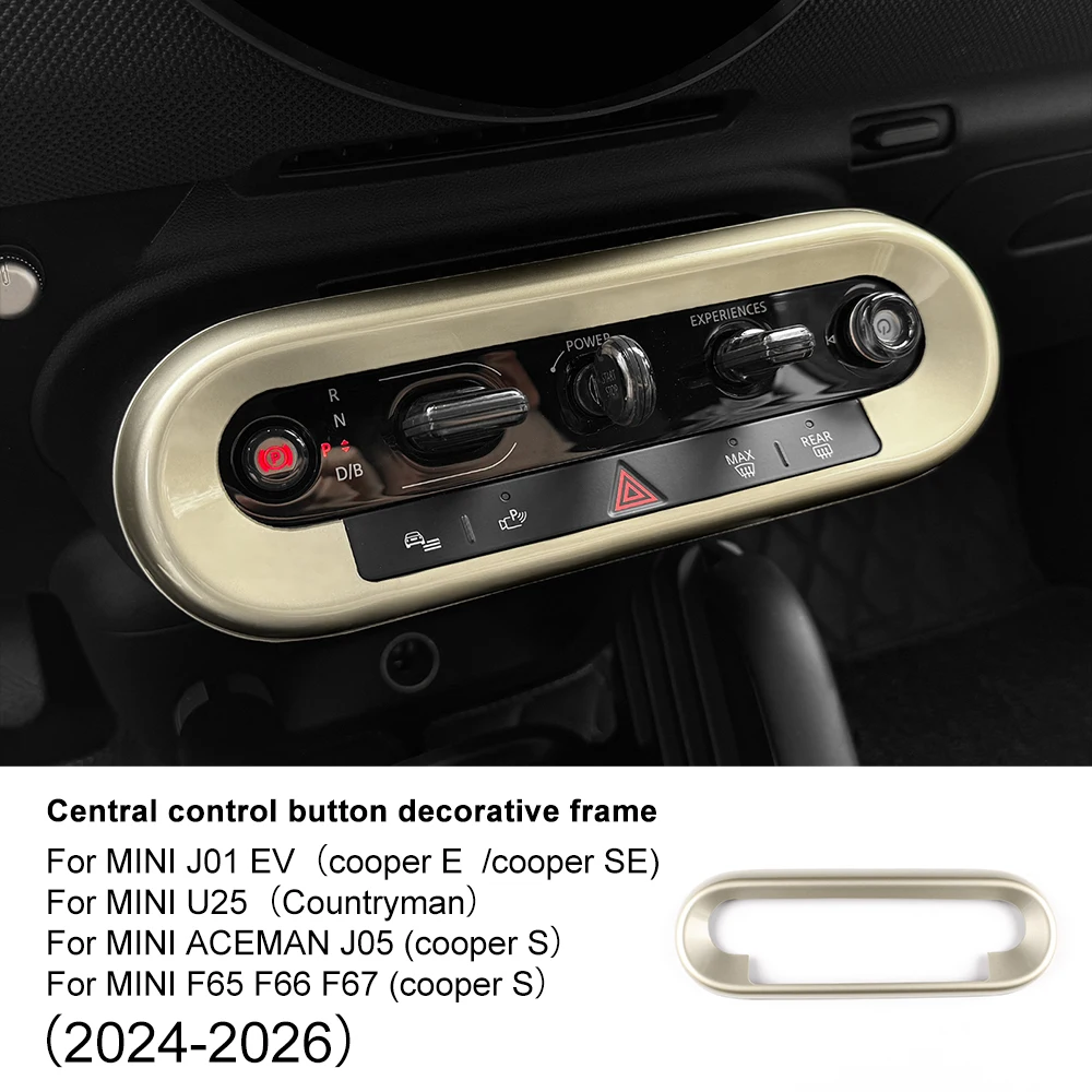

Car Central Control Knob Panel Shell Interior Decoration Cover for Mini J01 U25 Countryman J05 Aceman Cooper S E SE F65 F66 F67