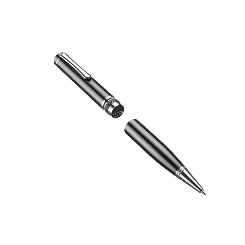 New 64GB Black  Recording Pen for Continuous Recording for 25 Hours, Synchronized Writing, Lithium Battery, USB Charging