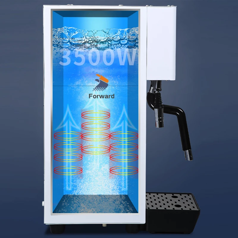 3500W 3 In 1 Smart Steam Milk Frother Water Boiler Milk Foam Maker  Water Heater for Commercial Use