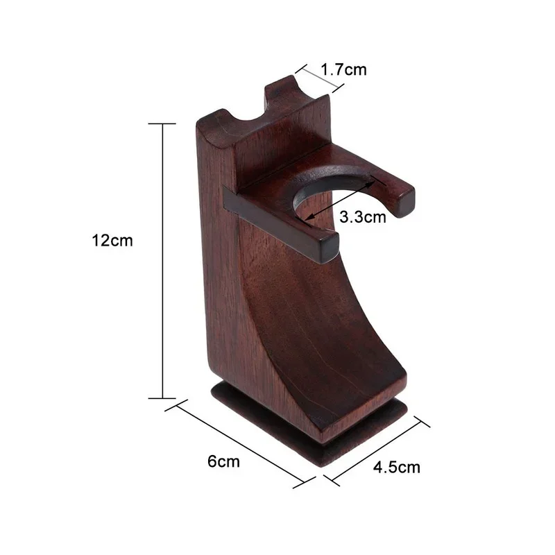 

High-grade Rosewood Shaving Brush Razor Holder Stand Safely Non-slip Shaving Holder Organizer Male Barber Shaving Tool