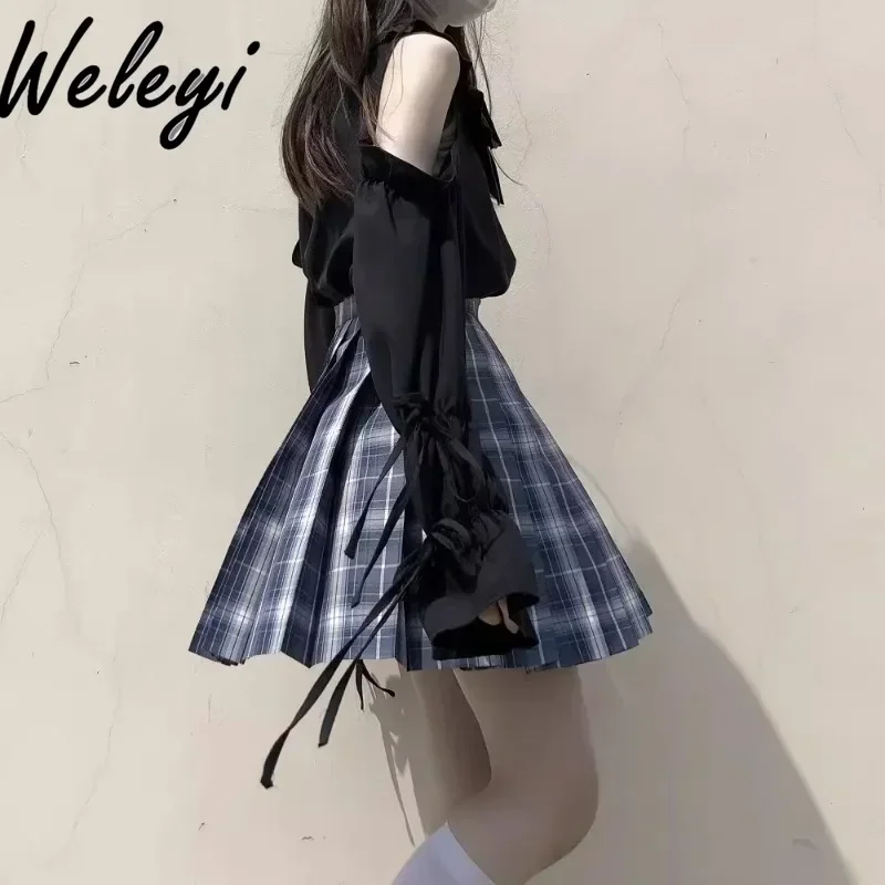 Y2k Kawaii Ropa Mujer Jirai Kei Shirt Tops Blouse Women Clothes Lolita Rojita Koszule I Bluzki Black White Gothic Summer Poleras