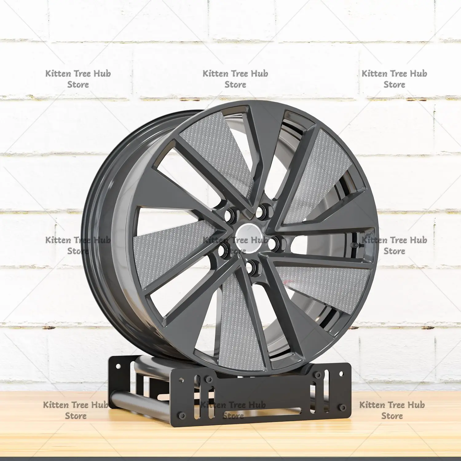 Car Wheel Rotating Display Stand360 Degree Rotating Wheel Display StandAdjustable Size Wheel Rim Display Stand