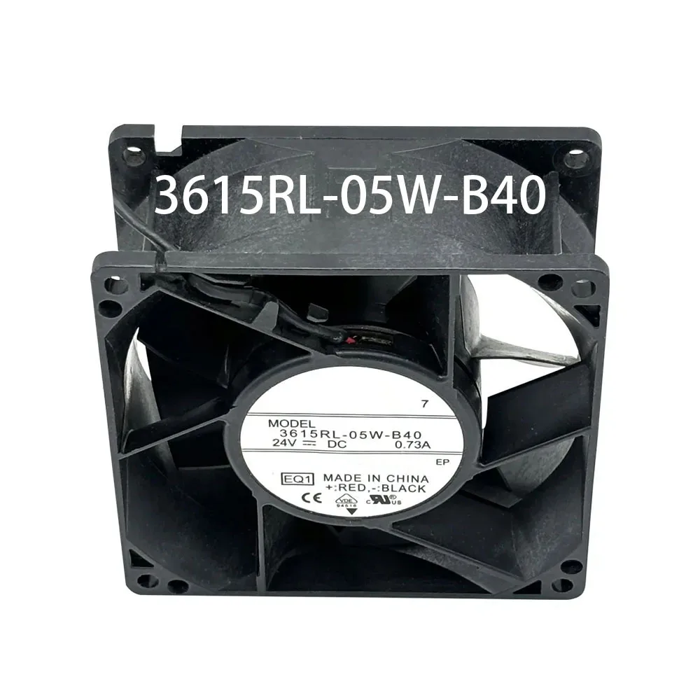 Inverter control Silent Cooling Fan 3615RL-05W-B40 24VDC 0.73A 2-wires 92*92*38mm radiator