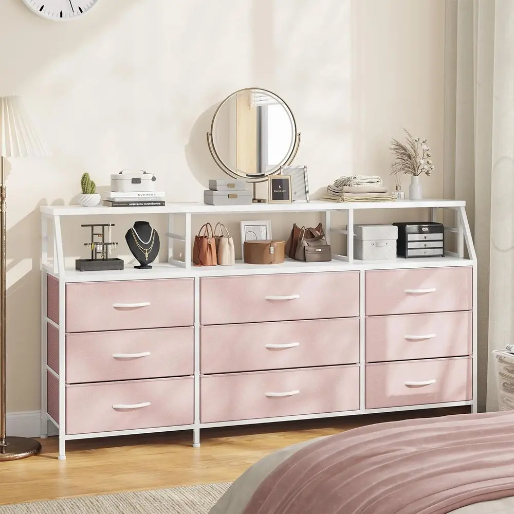 

Тумбы под телевизор шириной 55 см для гостиных, розовые комоды для спален, тканевые комоды с ящиками, прочные развлекательные центры с деревянными элементами.