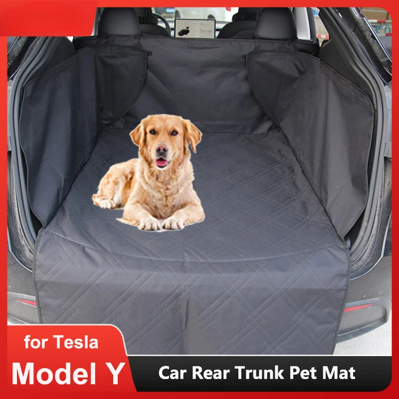 ModelY tappetino per animali domestici per bagagliaio posteriore per Tesla Model Y 2023 coprisedile per cani tessuto Oxford impermeabile Pad Bed