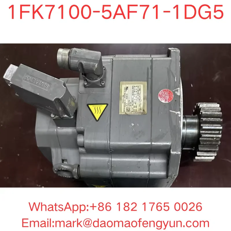 1FK7100-5AF71-1DG5 Used Tested OK In Good Condition, SIMOTICS S synchronous servo motor