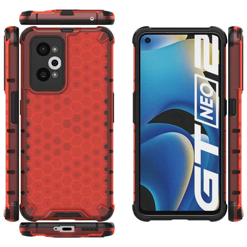 For Realme GT Neo 3T Case Cover Realme 10 Pro Plus 10T GT 2 Master Explorer Flash Honeycomb Bumper Phone Cases On Realme Neo 3T