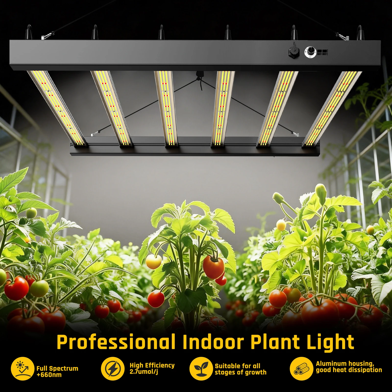 

Светодиодная лампа для растений мощностью 600 Вт, высокопроизводительная светодиодная лампа для выращивания растений в помещении, теплицах, на всех стадиях роста растений.