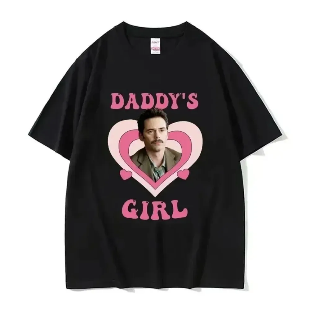 Daddy\'s Girl Robert Pattinson Men Women Print Cotton T Shirt Twilight Saga Vintage 90s Short Sleeve Tshirt Oversized T-shirts