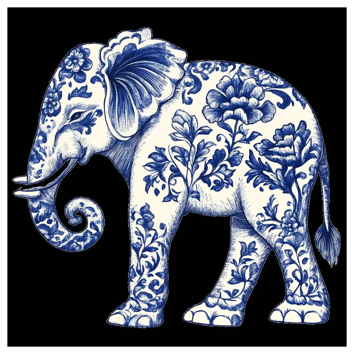 The blue elephant cross stitch Kit diy 11CT/14CT Embroidery craft New Arrival DIY