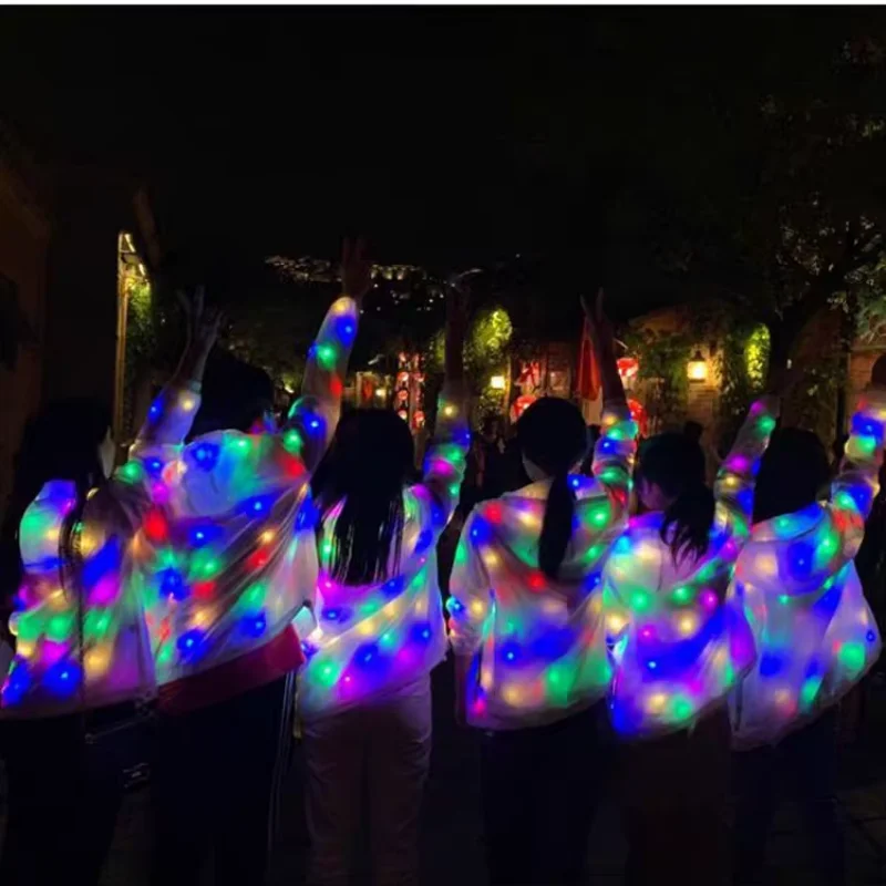 New Novelty LED Light Up Costume Stage Performance Jacket Pants Neon Luminous Clothing Birthday Party Costume For Show view 3