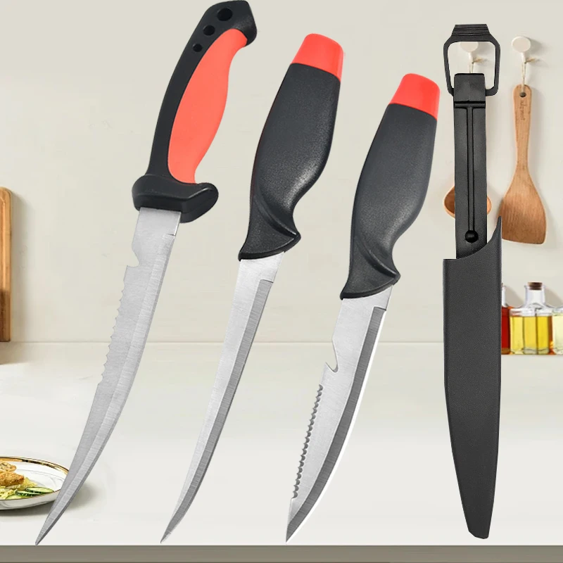 

Kitchen Sharp Meat Cleaver Stainless Steel Multifunctional Fishing Knife Fish Killing Knives Fish Planing Knife Slicing Knife