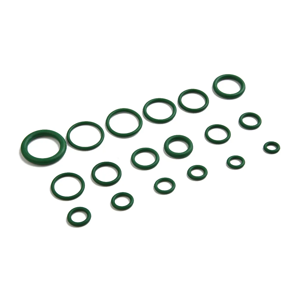 Complete 530 Pc Set of Rubber O Ring Washers and Seals for Automotive AC System Maintenance with HNBR Gasket Components
