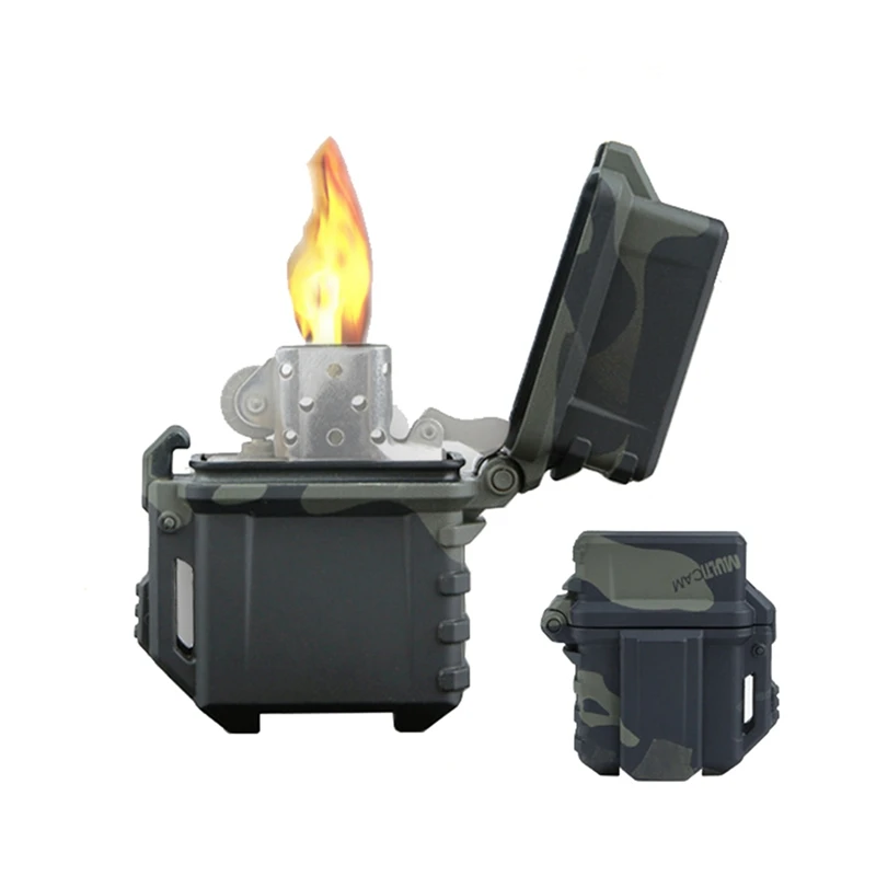 Tactical BP-72 Lighter Storage Case Universal Portable Box Container Organizer Holder For Zippo Inner Tank Outdoor Camping Hik