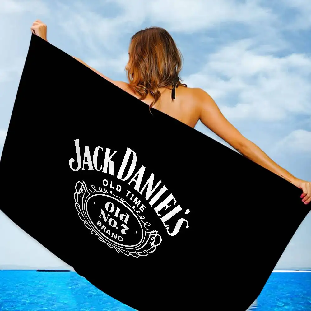 Classic Whiskey Logo J-Jack D-DanielS Anime Beach Swimming T