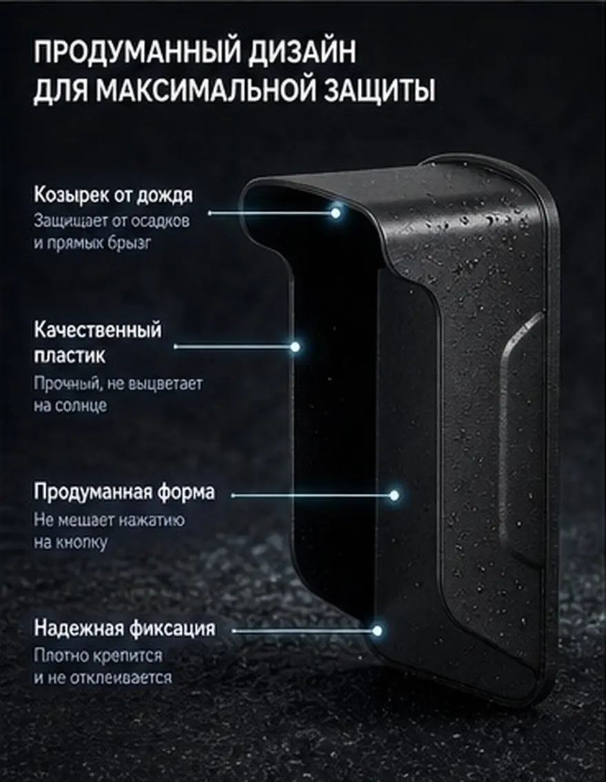 Plastic Doorbell Cover Waterproof Protector for Outdoor Attendance Machine Rainproof Shell for Fingerprint Access Control