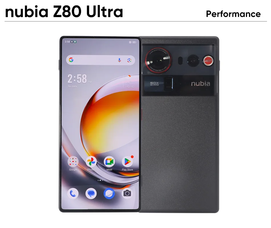 Official Nubia Z80 Ultra 5G Smartphone Global Version Snapdragon 8 Elite Gen 5 7200mAh 6.85'' 144Hz Oled Display 90W Fast Charg