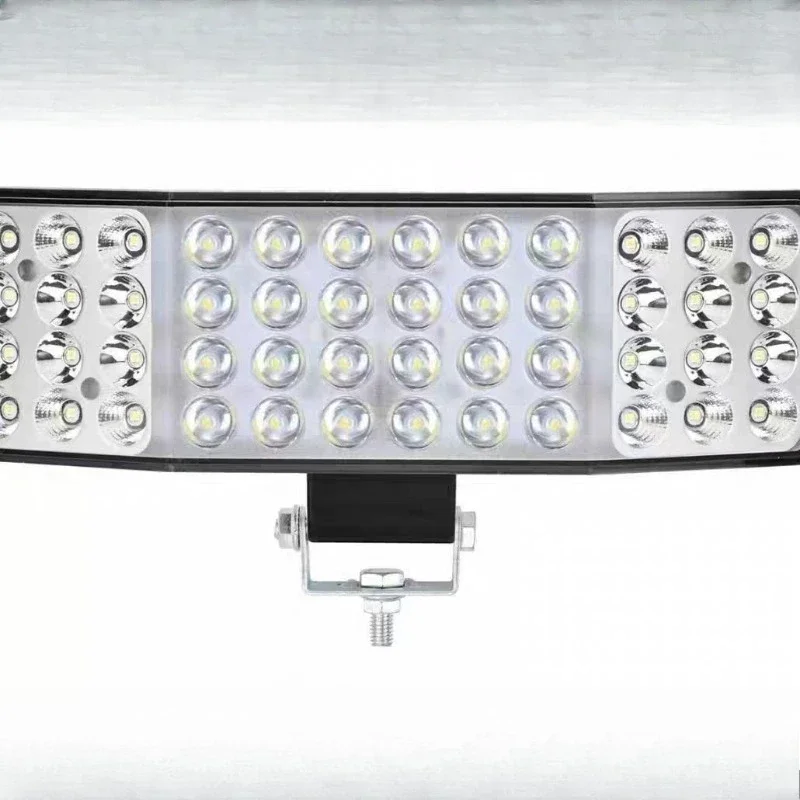12‑80V Curved LED Work Light 48LED, 270° Wide Angle Waterproof Lamp for Tractor Harvester Farm Vehicle Modification