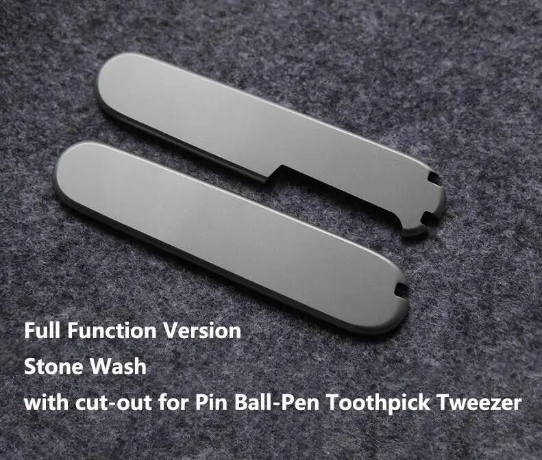 1 Pair Custom Made DIY Full Function Version TC4 Handle Scales for 91mm Victorinox Swiss Army Knife Full function version