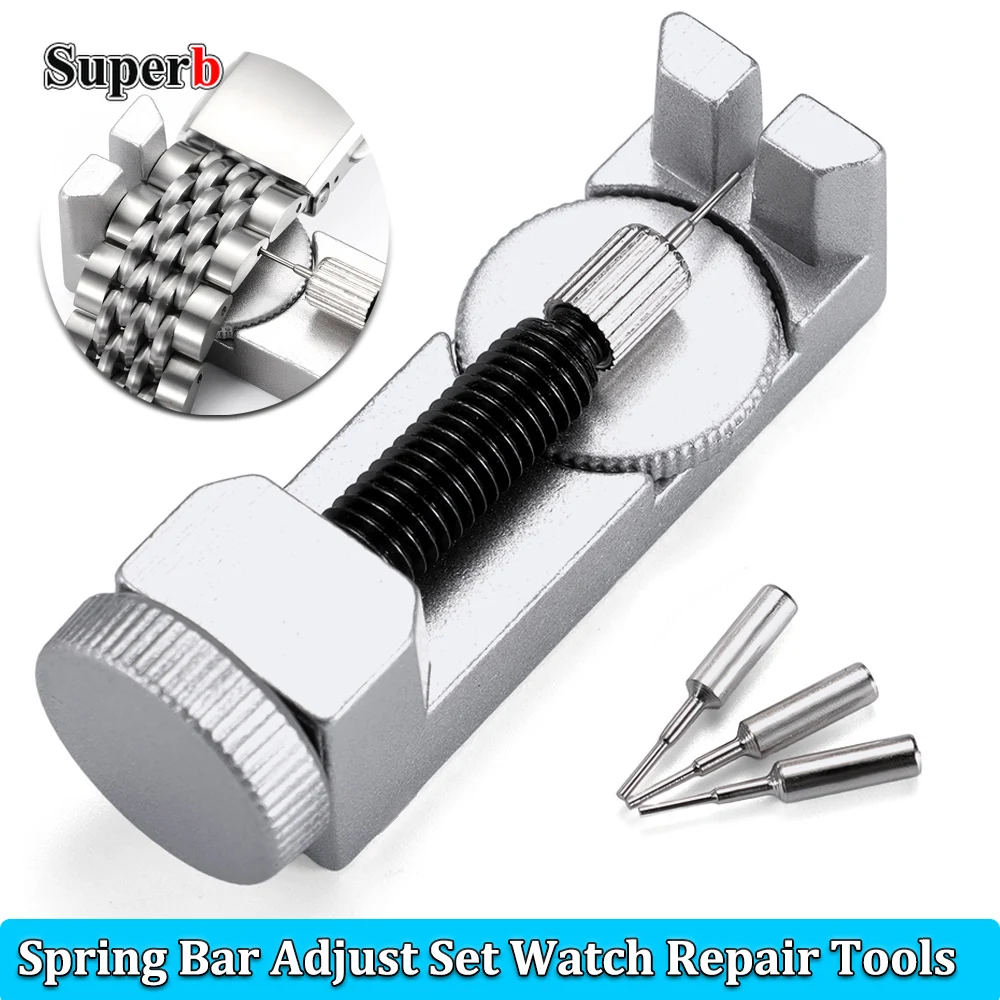 

Bracelet Repair Detaching Device Kits Metal Watch Band Strap Link Pin Remover Steel Belt Spring Bar AdjustSet Watch Repair Tools