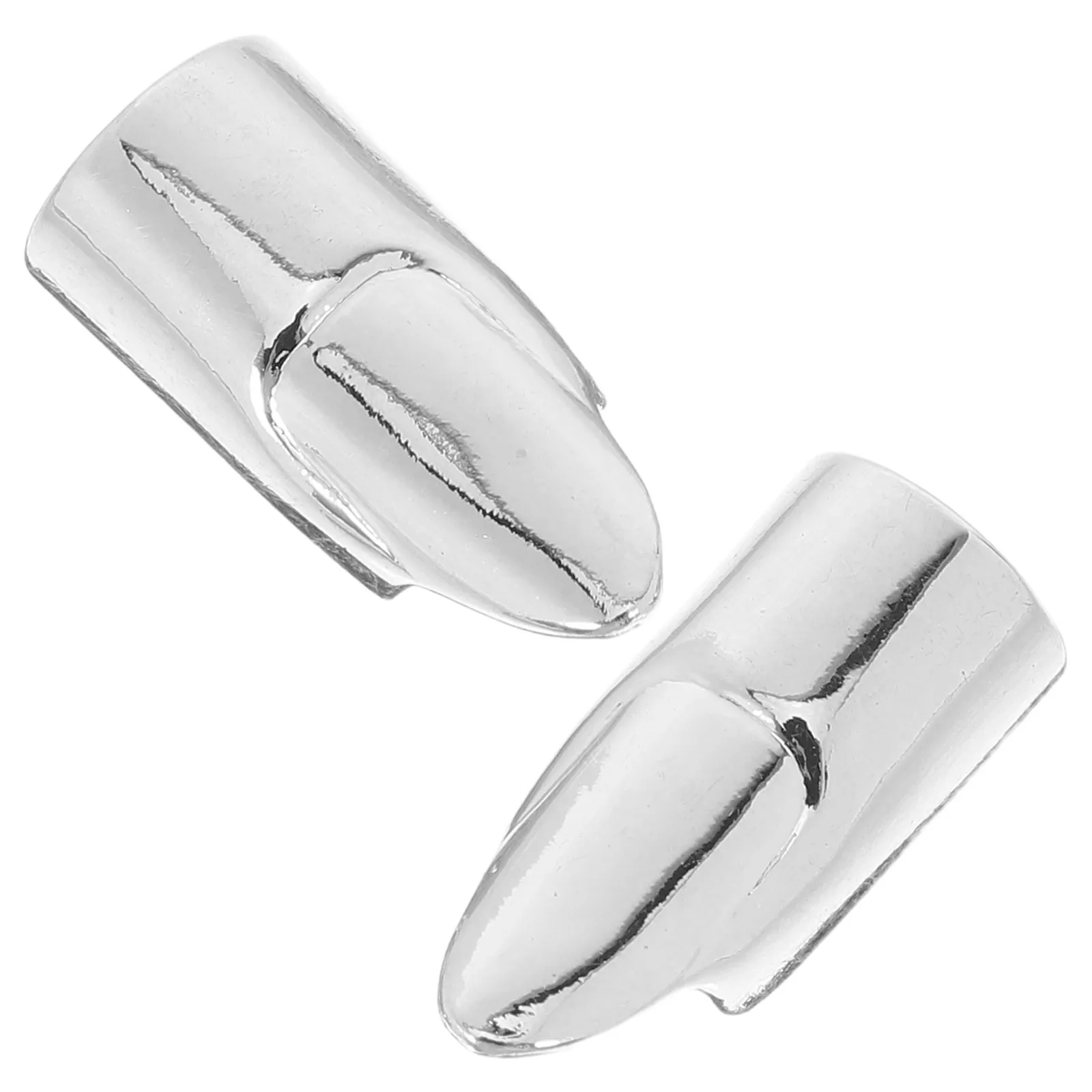 

2pcs Nail Cover Rings Metal Fingertip Punk Rings for Women Claw Tip Manicure Accessories Longlasting Wear Smooth Surface