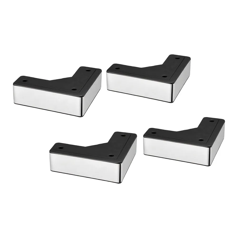 4 Pack Adjustable L Shaped Sofa Legs for Beds For Couches Ottomans Desks with 160 lb Load Capacity per Leg 4 Pack