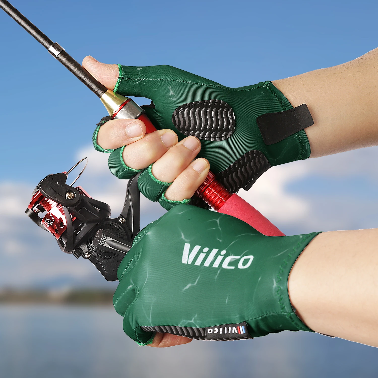 AliExpress Kyncilor Fishing sun protection gloves are designed specifically for men and women fishing, rowing, kayaking, hiking, running, and cyclin