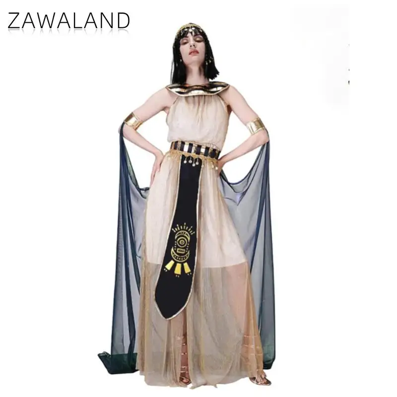 Zawaland Vakantie Feest Cosplay Koningin Kostuum Vrouwen Mode Grappige Lange Jurk Pak Carnaval Toneelkleding