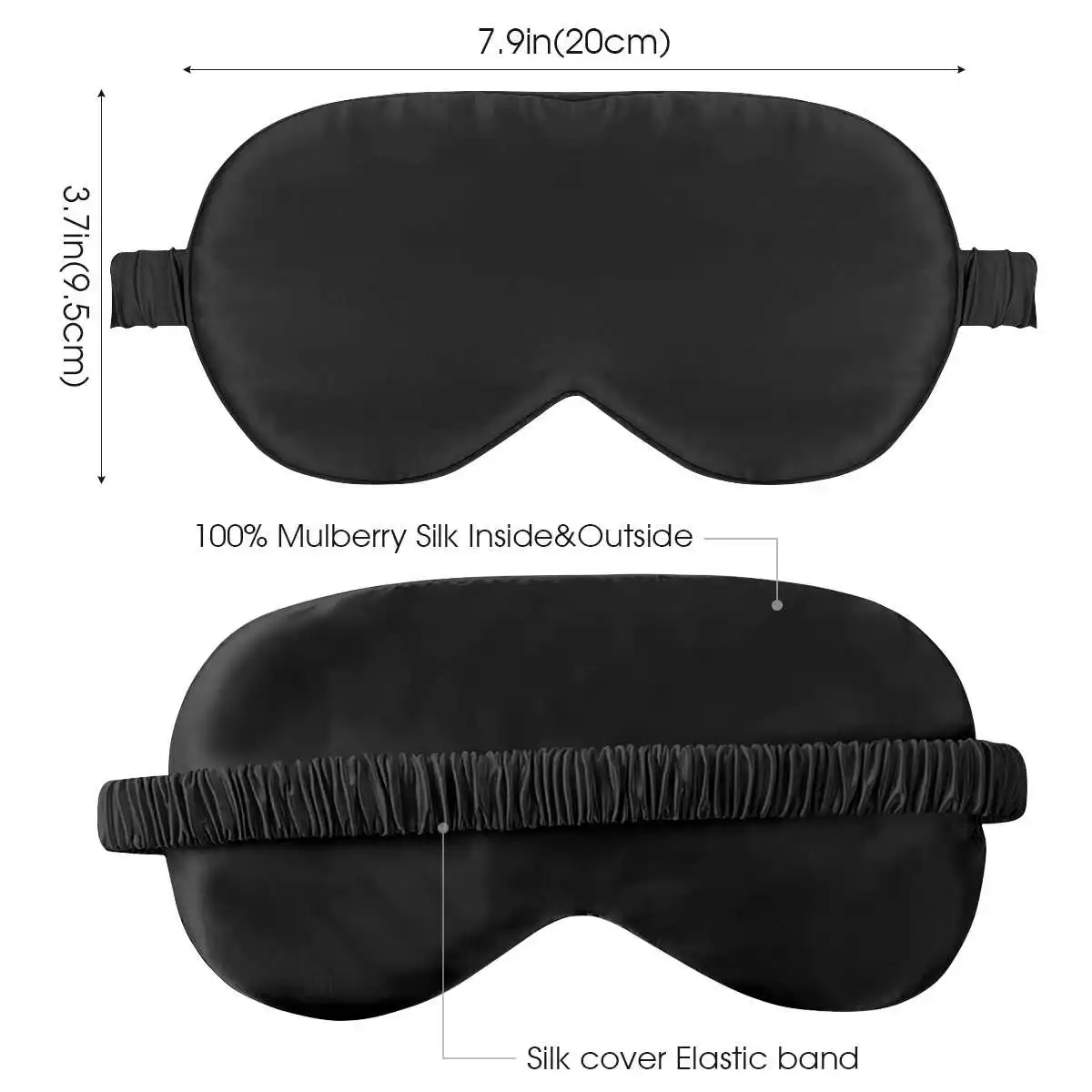 Eye Mask Block Light Sleeping Shield Eye Eyepatch Blindfold Night Sleep Face Mask  Lunch Break Travel Relax Cover Eyeshade