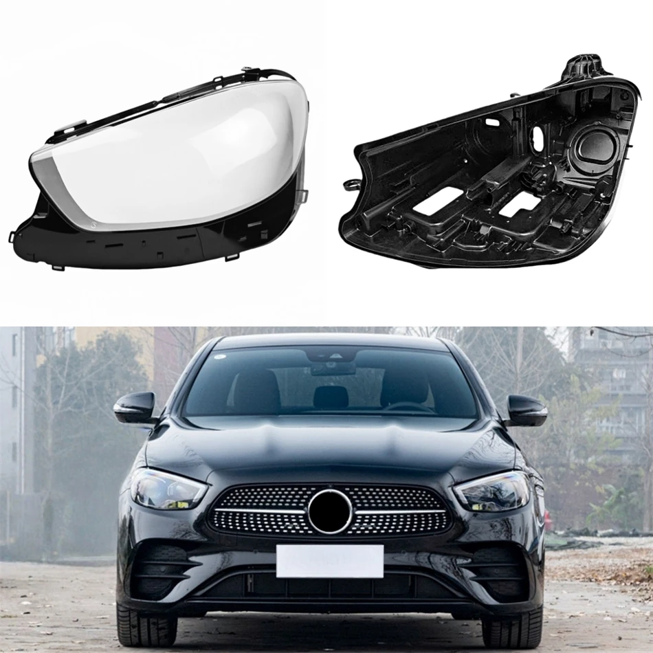 

For Mercedes Benz E Class W213 2021 2022 2023 Car Interior Spare Parts Base Head Lamp Shell Base Plate Front Lamp Glass