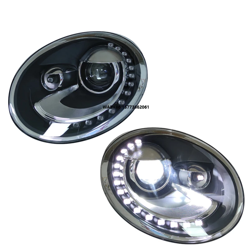 2 Pieces Plug and Play Front Light  for Beetle Headlights Beetle Head Light 2013-2021 Upgrade New Styles Headlamp