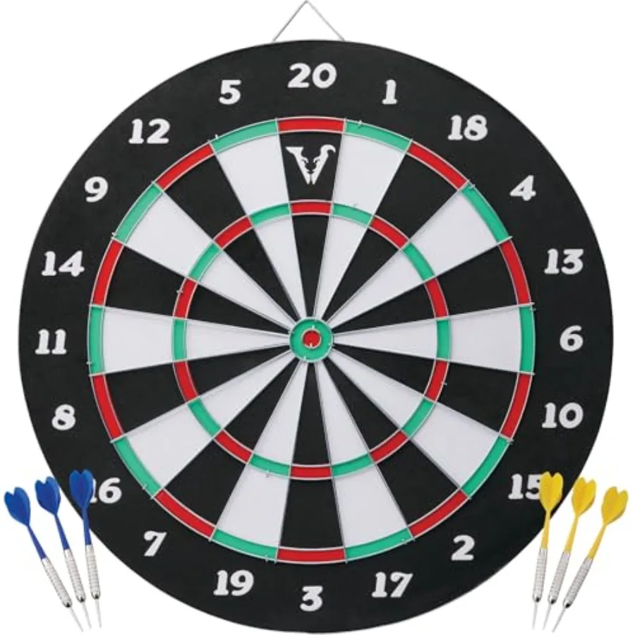 

Double Play 2-in-1 Baseball Coiled Paper Fiber Dartboard with Darts