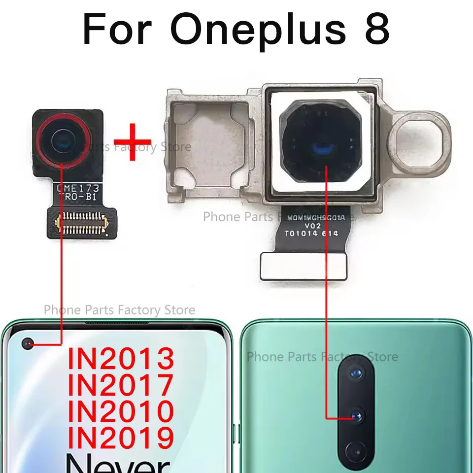 

Original Rear Camera For OnePlus 8 IN2013, IN2017, IN2010, IN2019 Front Facing Back Wide Macro Ultrawide Camera Module Spare