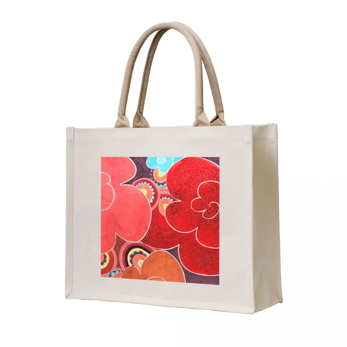 

Abstract flowers Tote Bag Canvas bag Big bag Shopper woman shopping