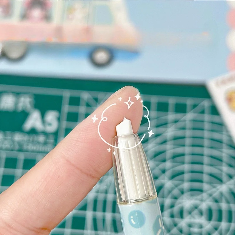 Cuchillo de utilidad de dibujos animados, cuchillo de talla de cerámica portátil dulce para álbum de recortes, diario, pegatina, abridor de letras, suministros para estudiantes